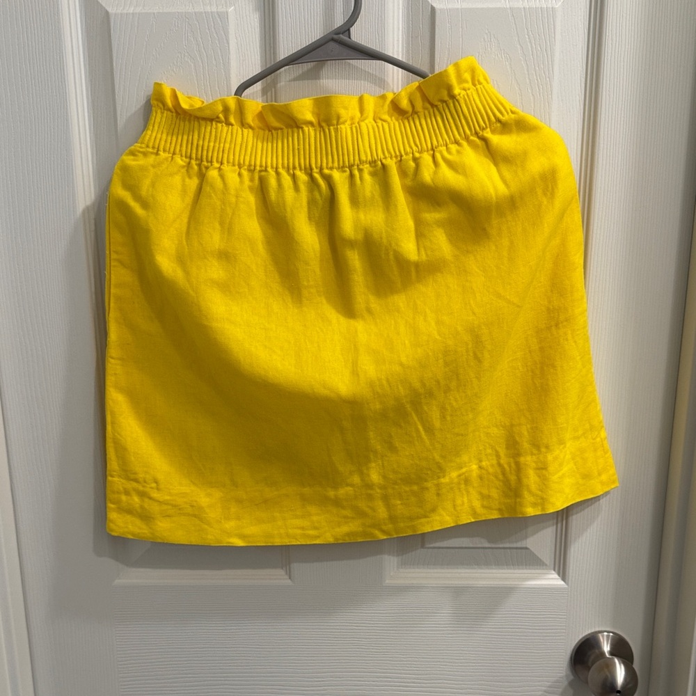 J. Crew Factory Bright Yellow Mini Skirt